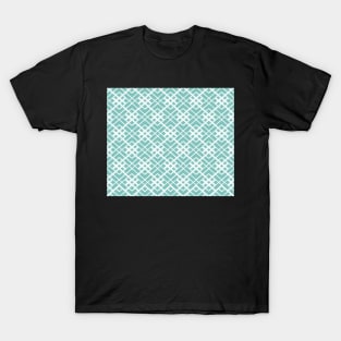 Abstract geometric pattern - blue and white. T-Shirt